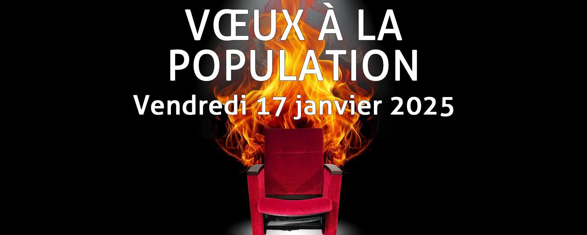 Vivez la cérémonie des vœux 2025 en direct ou au Théâtre Jean Ferrat.