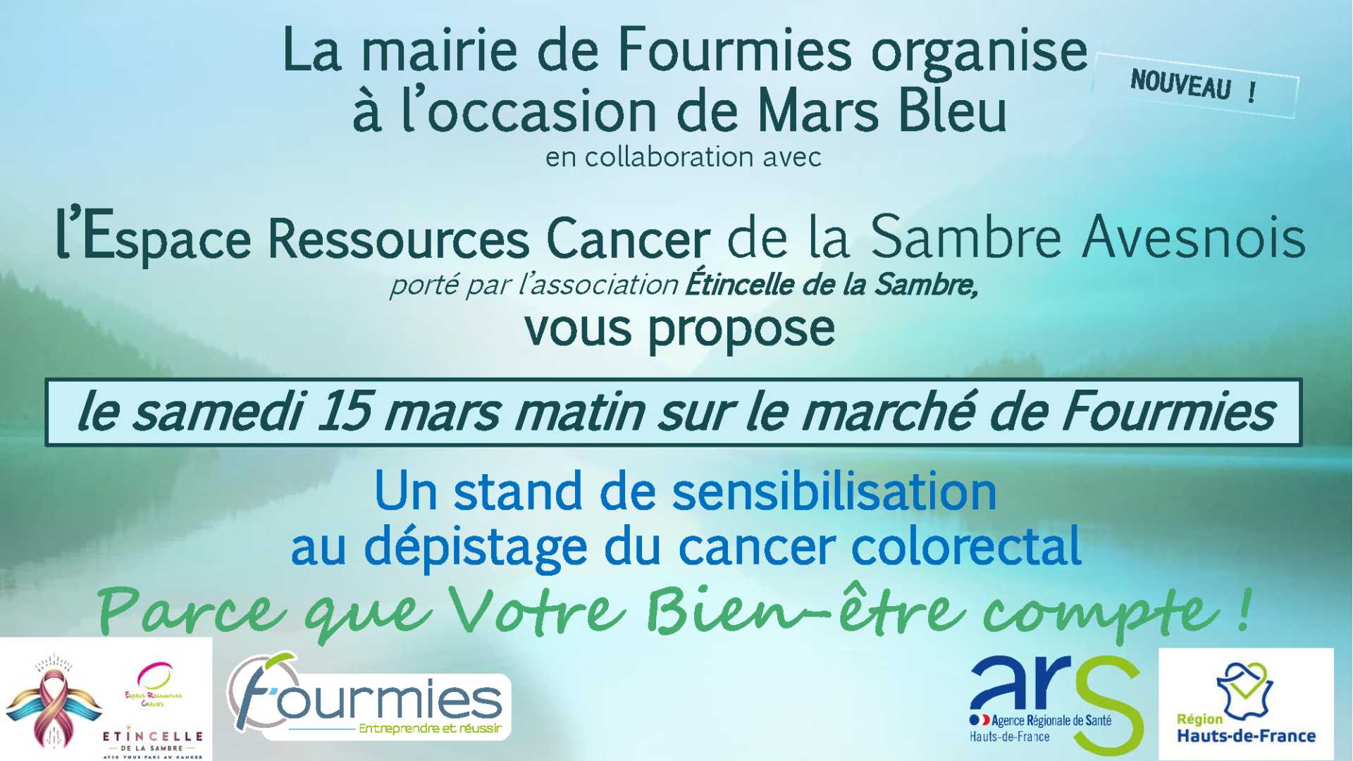 Un stand sera installé sur le marché le samedi 15 mars